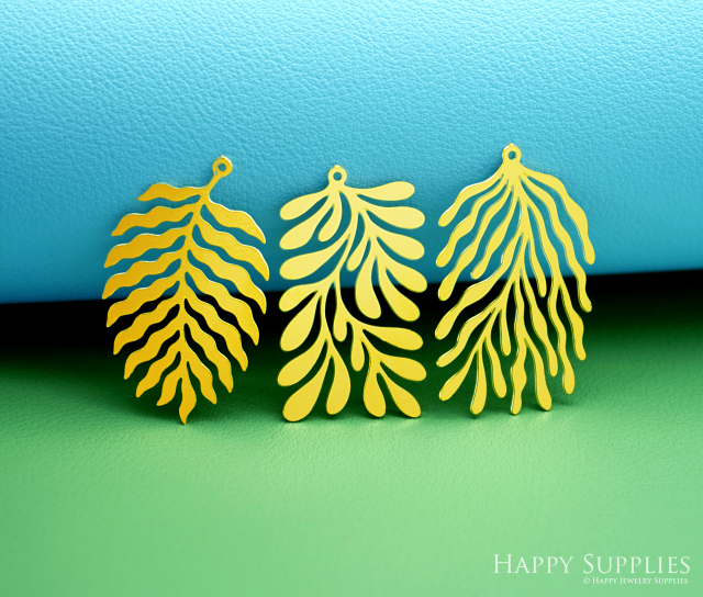 2pcs Stainless Steel Jewelry Charms, Raw Brass Charms, Leaves Charms, Earrings Findings, Stainless Steel Silver Jewelry Pendants, Brass Jewelry Findings, Stainless Steel Pendants Jewelry Wholesale (D3037)