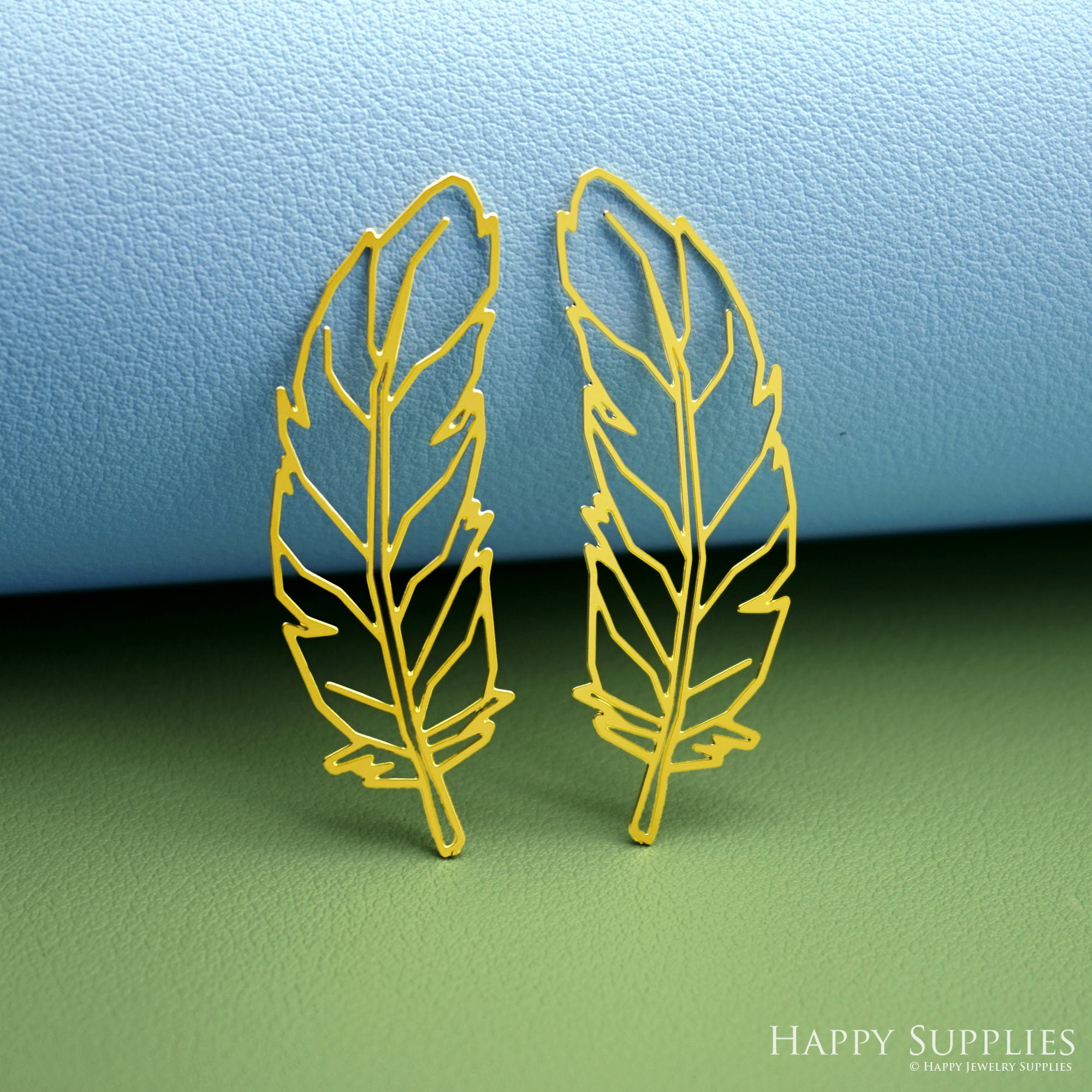 2pcs Stainless Steel Jewelry Charms, Raw Brass Charms, Feather Charms, Earrings Findings, Stainless Steel Silver Jewelry Pendants, Brass Jewelry Findings, Stainless Steel Pendants Jewelry Wholesale (D3039)