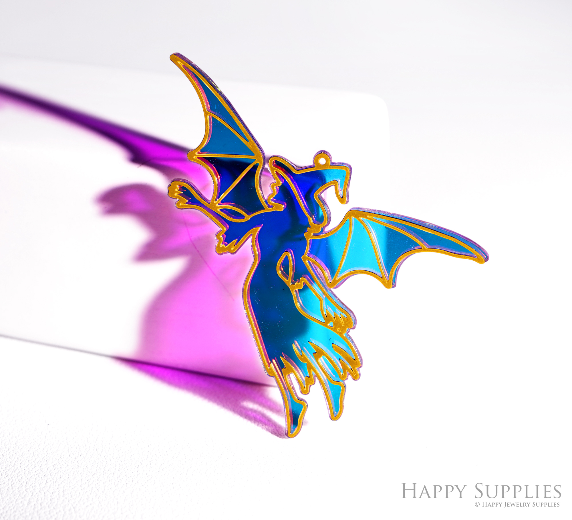 2pcs Rainbow Witch Charm,Brass Prism Charm,Iridescent Witch Pendant,Halloween Witch Connector, DIY Jewelry Making Supplie,Witch Suncatchers(Q095)