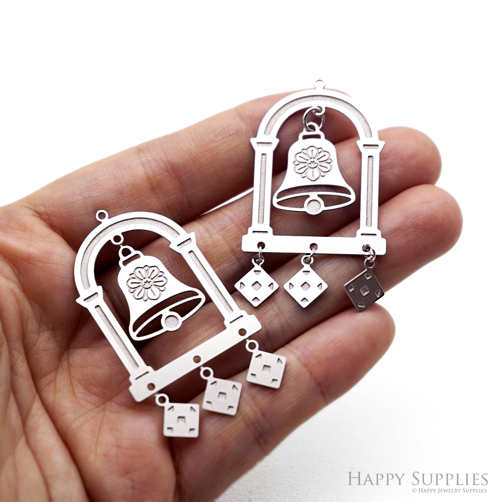 10pcs(1set) Corroded Stainless Steel Jewelry Charms, Leaning Tower of Pisa's bell tower Brass Charms, Etched Charms, Corroded Silver Jewelry Findings, Etched Pendants Jewelry Wholesale (SSB1146)