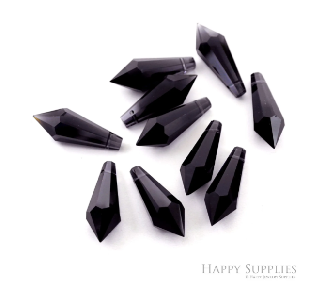 Crystal Icicle Shape Zircon Connector Charm, Glass Bracelet Earring Charms, Crystal Gemstone Earring Pendant Charm Wholesale (TR-189)