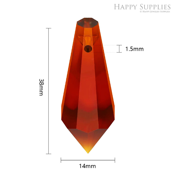 Crystal Icicle Shape Zircon Connector Charm, Glass Bracelet Earring Charms, Crystal Gemstone Earring Pendant Charm Wholesale (TR-189)