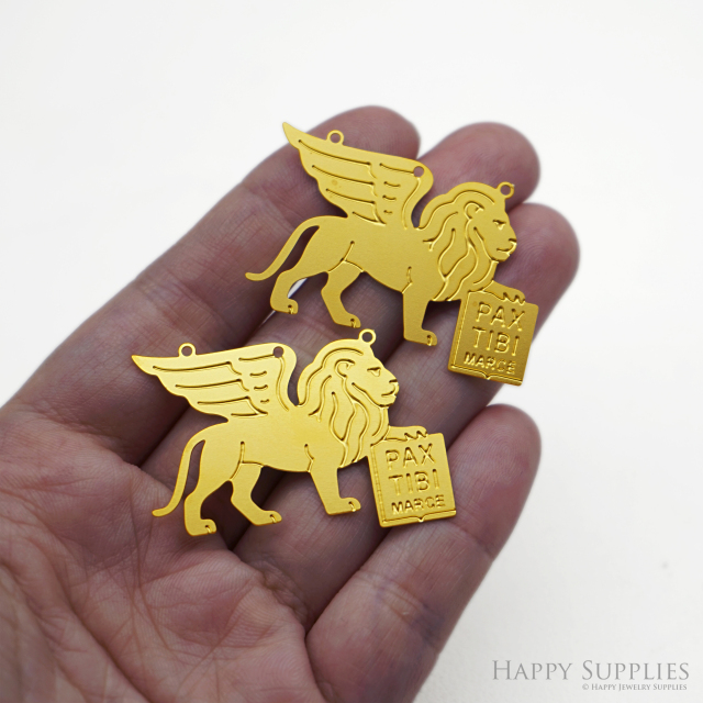Corroded Stainless Steel Jewelry Charms, Basilica di San Marco Brass Charms, Earring Charms, Etched Silver Jewelry Pendants, Etched Brass Jewelry Findings, Jewelry Wholesale (SSB1163)