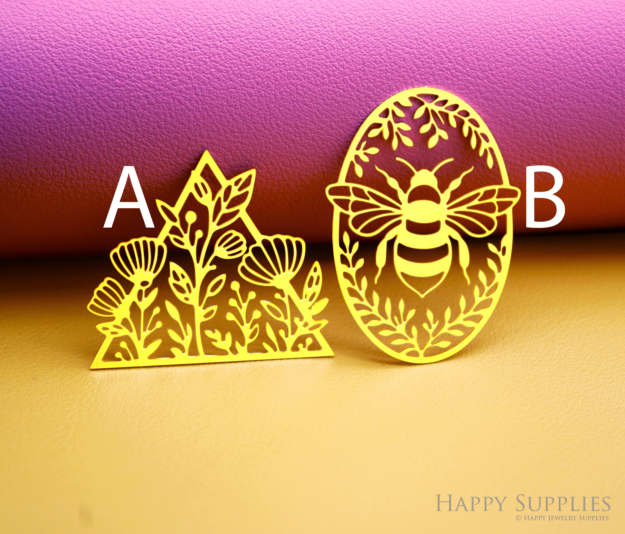 2pcs Stainless Steel Jewelry Charms, Raw Brass Charms, Bee Charms, Earrings Findings, Stainless Steel Silver Jewelry Pendants, Brass Jewelry Findings, Stainless Steel Pendants Jewelry Wholesale (D3043)