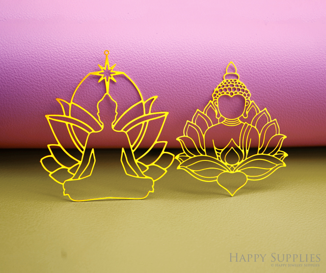 2pcs Stainless Steel Jewelry Charms, Raw Brass Charms, Buddha Charms, Earrings Findings, Stainless Steel Silver Jewelry Pendants, Brass Jewelry Findings, Stainless Steel Pendants Jewelry Wholesale (D3044)