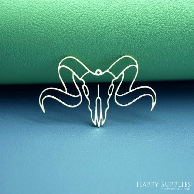 2pcs Stainless Steel Jewelry Charms, Raw Brass Charms, Bull Charms, Earrings Findings, Stainless Steel Silver Jewelry Pendants, Brass Jewelry Findings, Stainless Steel Pendants Jewelry Wholesale (D3041)