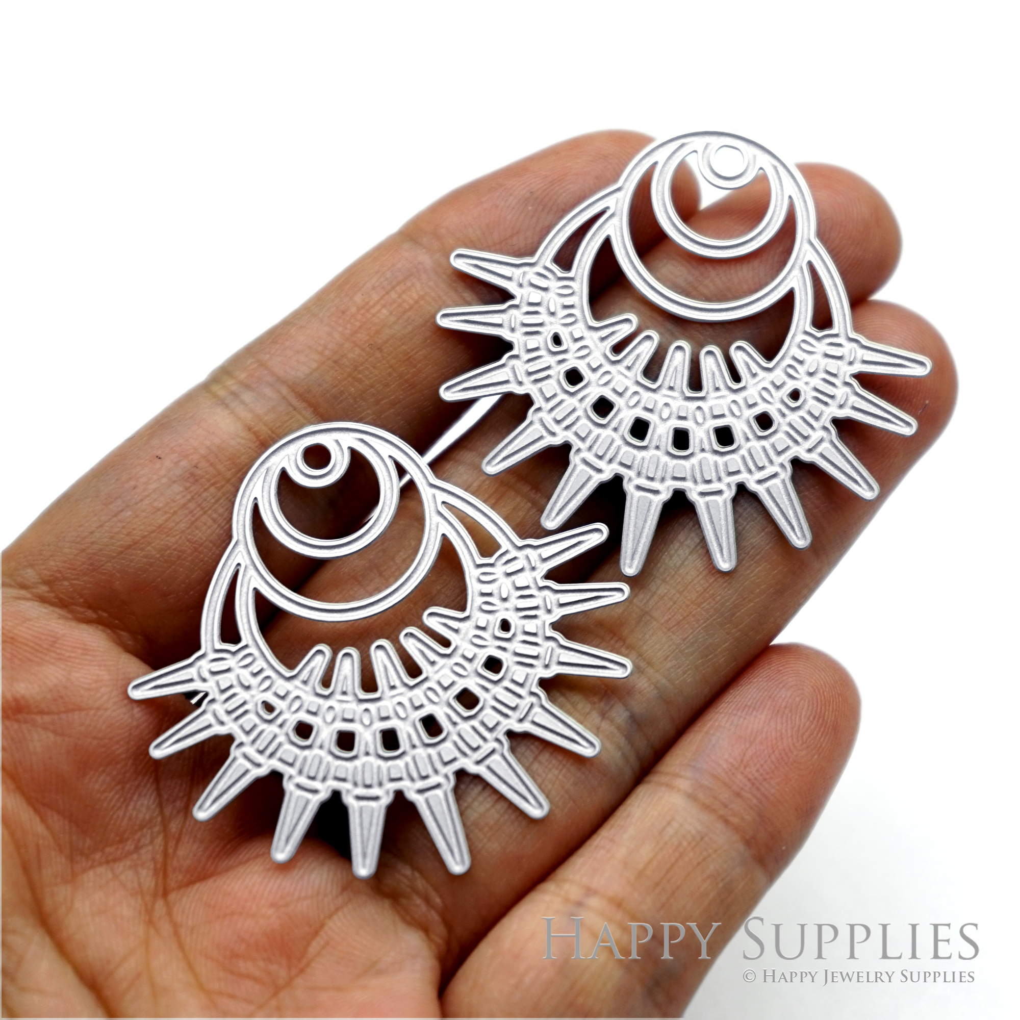 Corroded Stainless Steel Jewelry Charms, Geometric Brass Charms, Earring Charms, Etched Silver Jewelry Pendants, Etched Brass Jewelry Findings, Jewelry Wholesale (SSB1181)