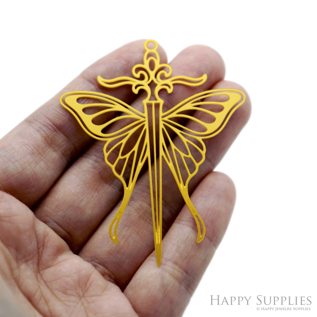 2pcs Stainless Steel Jewelry Charms, Raw Brass Charms, Butterfly Charms, Earrings Findings, Stainless Steel Silver Jewelry Pendants, Brass Jewelry Findings, Stainless Steel Pendants Jewelry Wholesale (D3049)