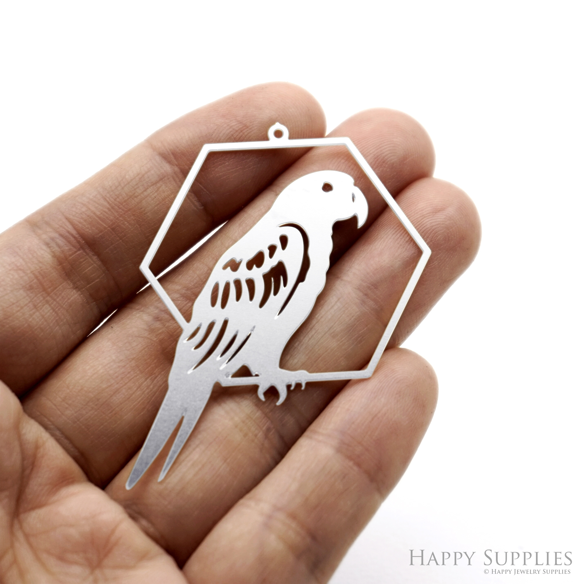2pcs Stainless Steel Jewelry Charms, Raw Brass Charms, Bird Charms, Earrings Findings, Stainless Steel Silver Jewelry Pendants, Brass Jewelry Findings, Stainless Steel Pendants Jewelry Wholesale (D3050)