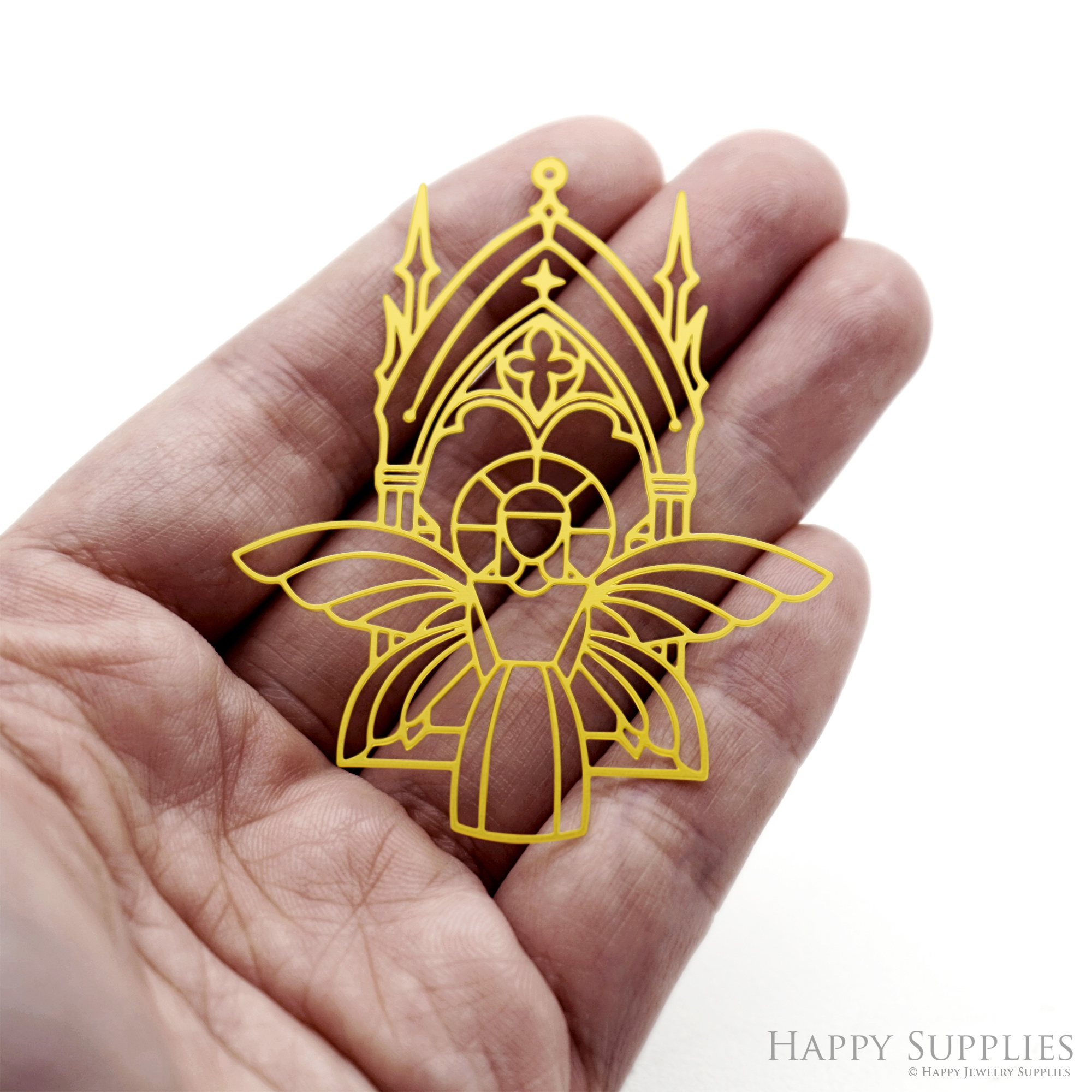 2pcs Stainless Steel Jewelry Charms, Raw Brass Charms, Angel Charms, Earrings Findings, Stainless Steel Silver Jewelry Pendants, Brass Jewelry Findings, Stainless Steel Pendants Jewelry Wholesale (D3053)