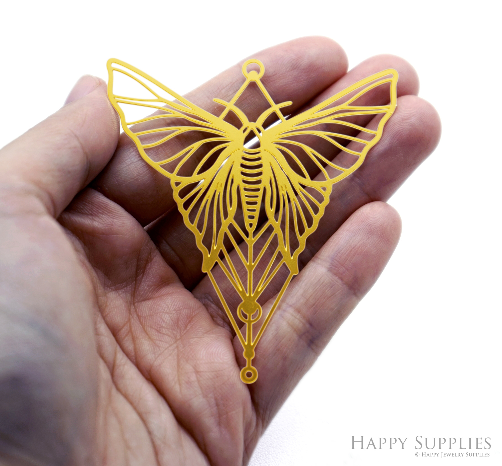 2pcs Stainless Steel Jewelry Charms, Raw Brass Charms, Moth Charms, Earrings Findings, Stainless Steel Silver Jewelry Pendants, Brass Jewelry Findings, Stainless Steel Pendants Jewelry Wholesale (D3055)