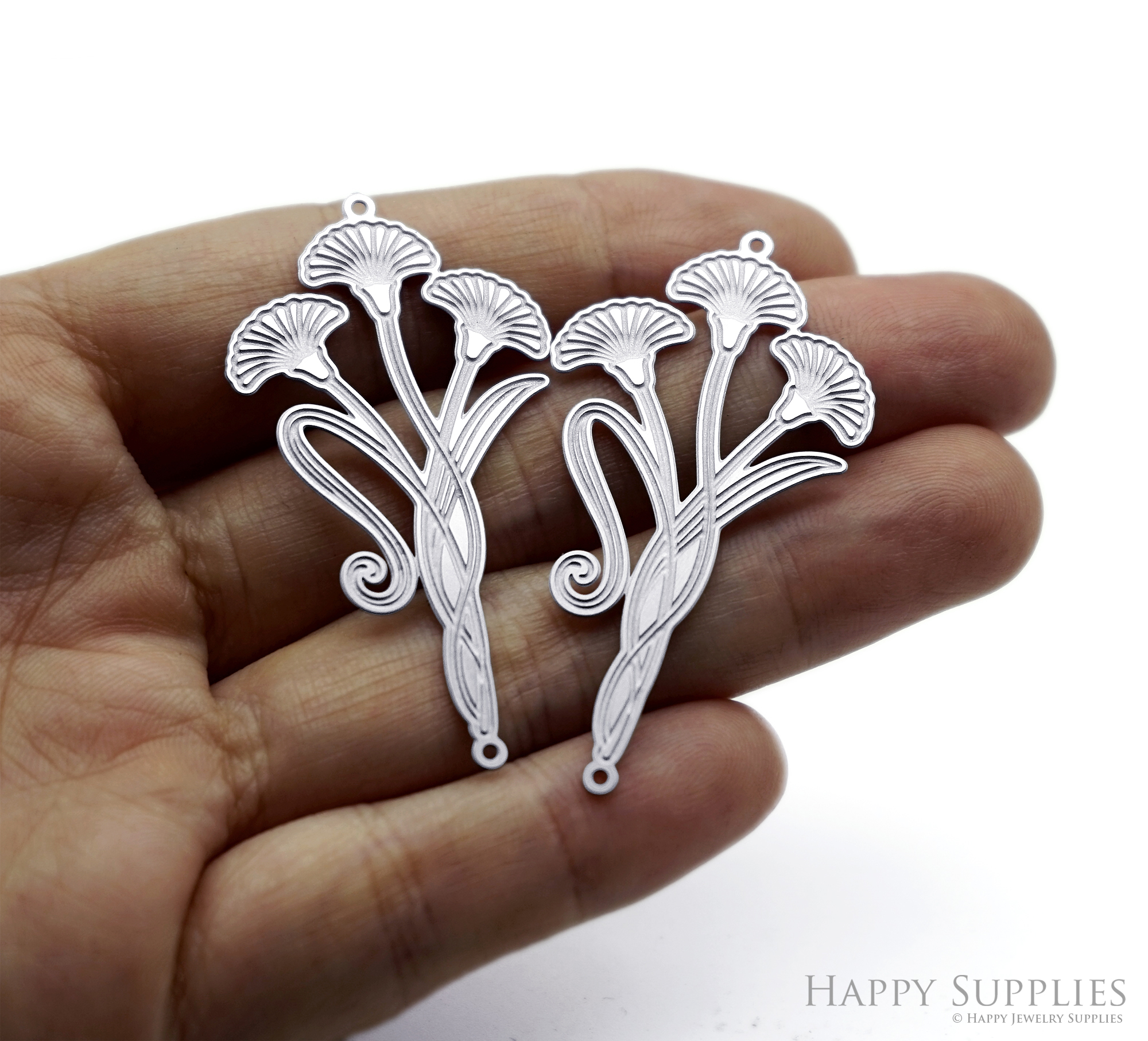 Corroded Stainless Steel Charm, Ginkgo leaves Brass Charms, Earring Charms, Etched Silver Jewelry Pendants, Etched Brass Jewelry Findings, Jewelry Wholesale (SSB1223)