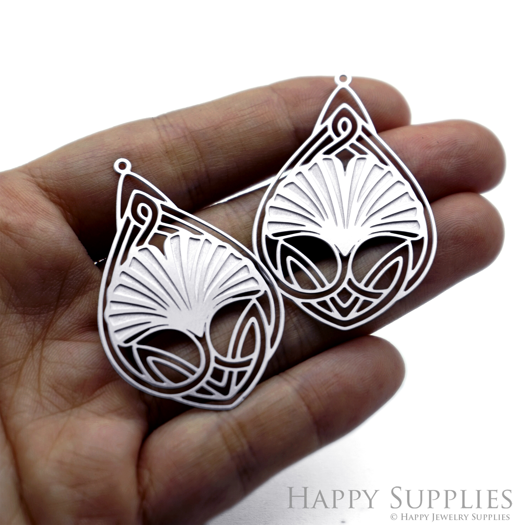 Corroded Stainless Steel Charm, Ginkgo leaves Brass Charms, Earring Charms, Etched Silver Jewelry Pendants, Etched Brass Jewelry Findings, Jewelry Wholesale (SSB1235)