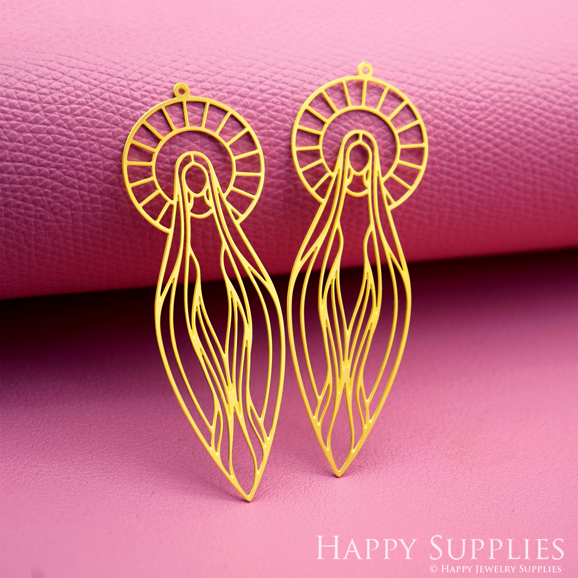 2pcs Stainless Steel Jewelry Charms, Raw Brass Charms, Virgin Mary Charms, Earrings Findings, Stainless Steel Silver Jewelry Pendants, Brass Jewelry Findings, Stainless Steel Pendants Jewelry Wholesale (D3064)
