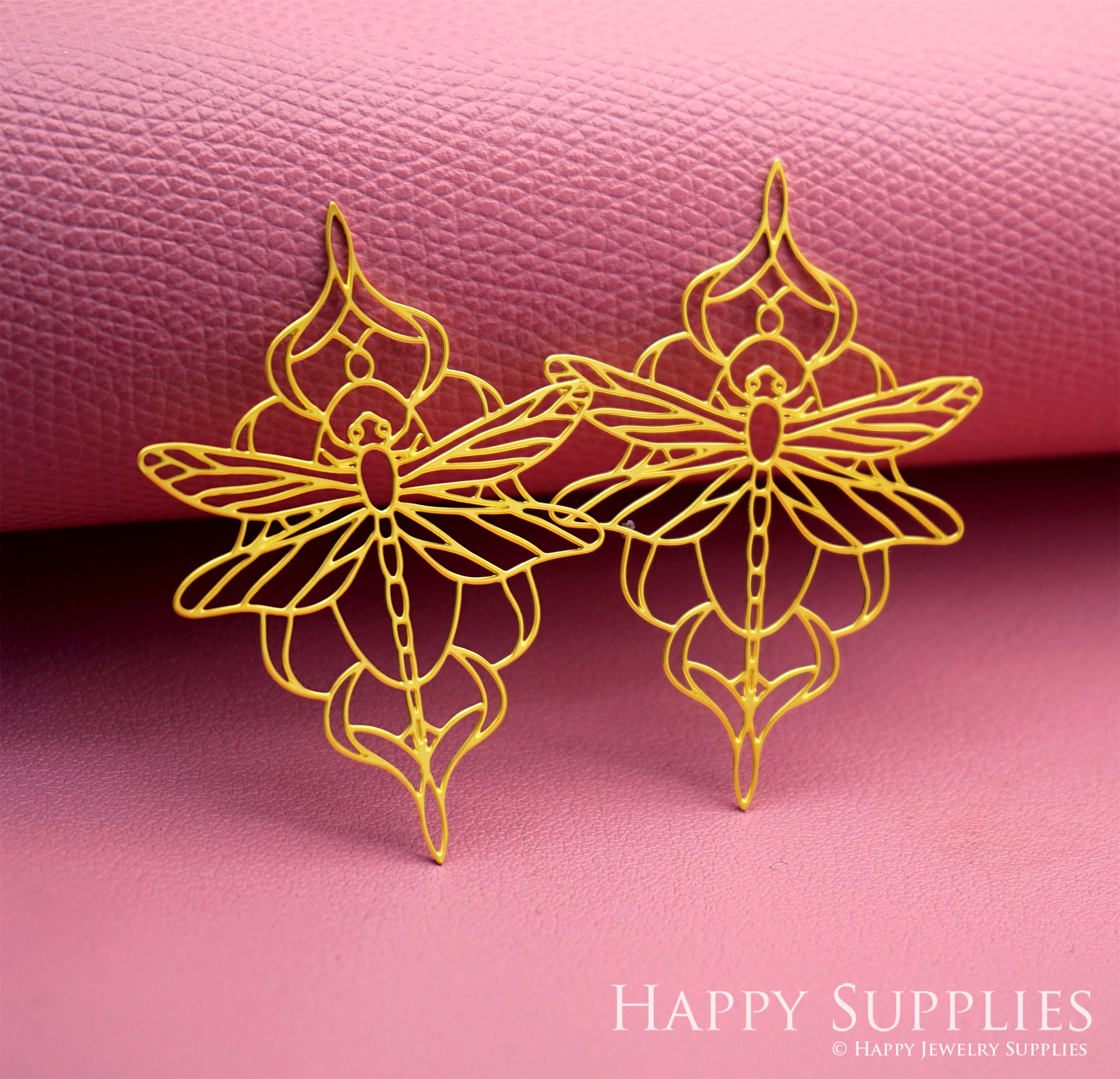 2pcs Stainless Steel Jewelry Charms, Raw Brass Charms, Dragonfly Charms, Earrings Findings, Stainless Steel Silver Jewelry Pendants, Brass Jewelry Findings, Stainless Steel Pendants Jewelry Wholesale (D3058)