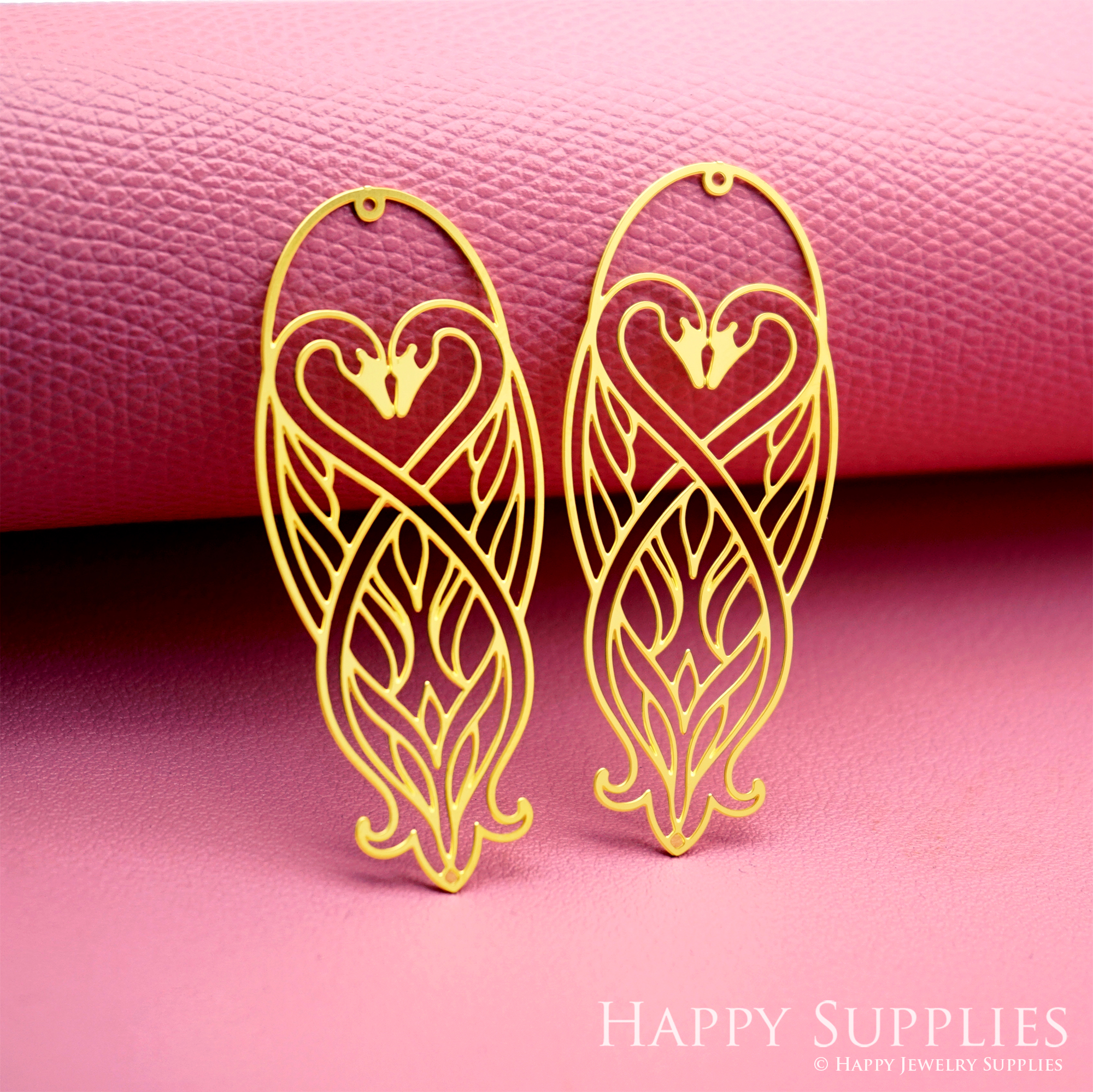 2pcs Stainless Steel Jewelry Charms, Raw Brass Charms, Swan Charms, Earrings Findings, Stainless Steel Silver Jewelry Pendants, Brass Jewelry Findings, Stainless Steel Pendants Jewelry Wholesale (D3060)