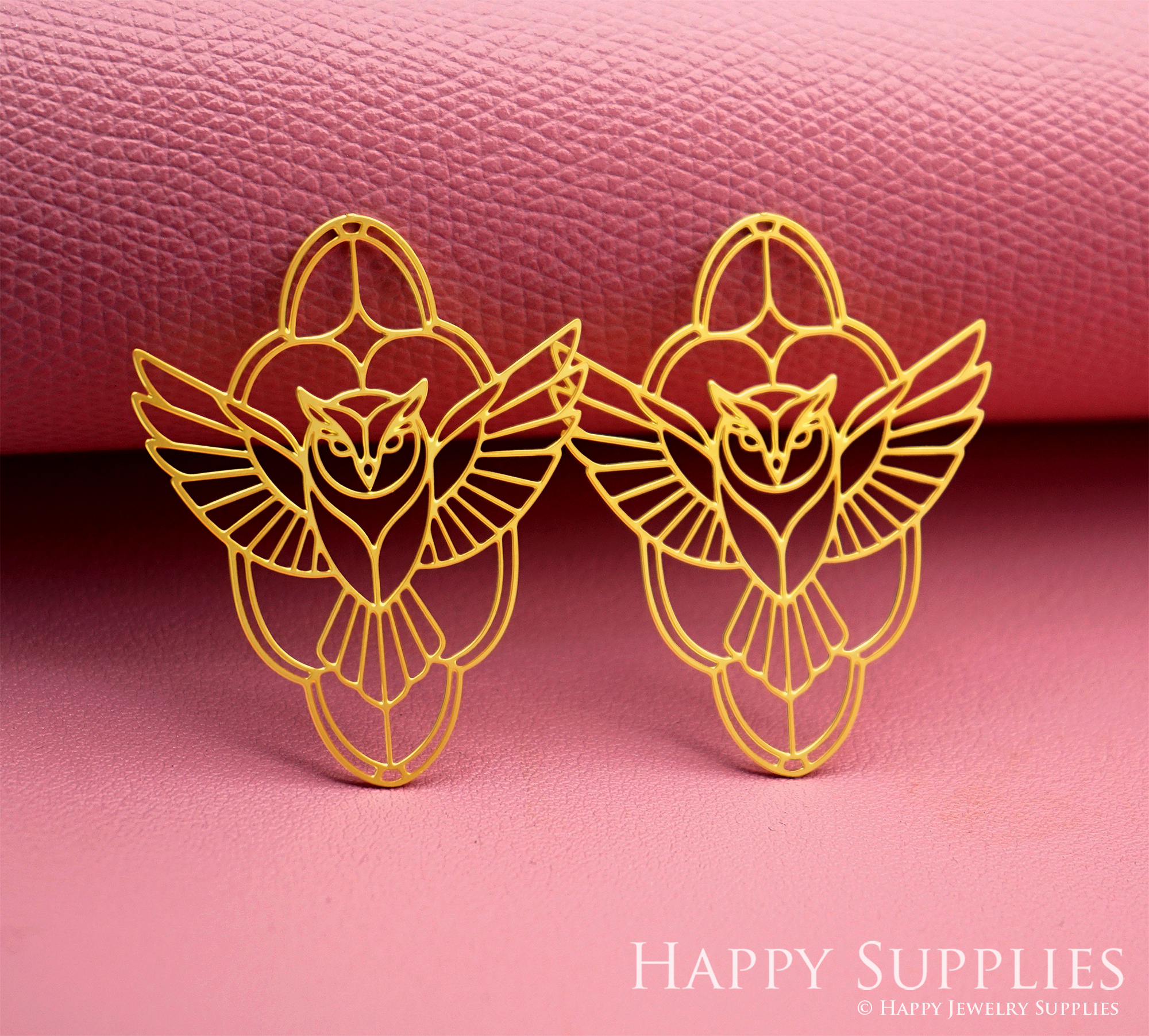 2pcs Stainless Steel Jewelry Charms, Raw Brass Charms, Owl Charms, Earrings Findings, Stainless Steel Silver Jewelry Pendants, Brass Jewelry Findings, Stainless Steel Pendants Jewelry Wholesale (D3065)