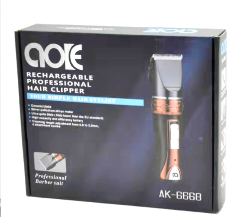 Cortapelos profesional recargable AK-6668 Hairstylist