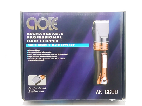 Cortapelos profesional recargable AK-6668 Hairstylist