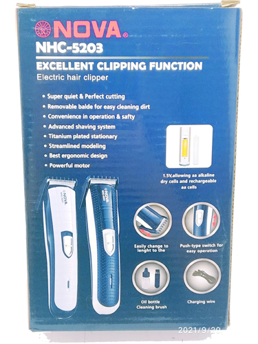 NOVA NHC-5201/5202/5203 cortadora de cabello casera