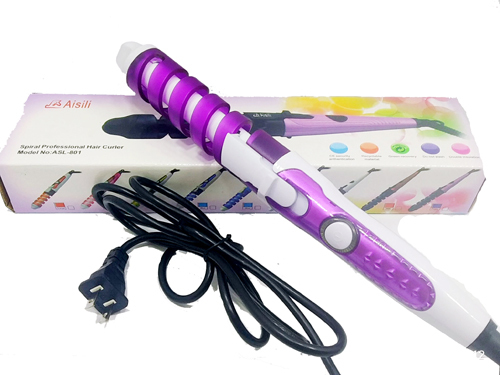 Rizador de pelo profesional mágico, rodillo eléctrico para rizar el cabello, espiral de cerámica