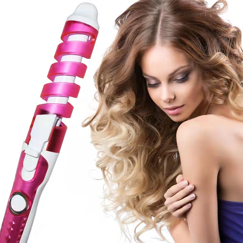 Rizador de pelo profesional mágico, rodillo eléctrico para rizar el cabello, espiral de cerámica