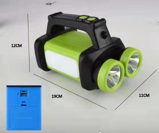 Luz portátil de emergencia multifunción para exteriores, linterna de luz fuerte