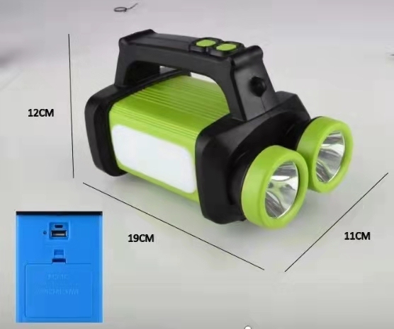 Luz portátil de emergencia multifunción para exteriores, linterna de luz fuerte