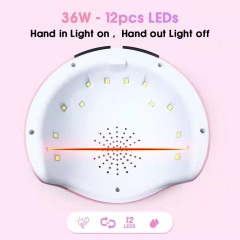 z6, lámpara de uñas de gel de carcasa UV 12LED