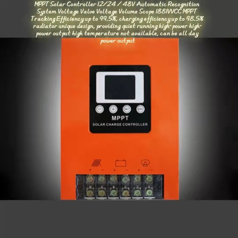 Rialaitheoir muirear gréine 100A 12v/24V/48V ilfheidhm rialtóir mppt aitheantais uathoibríoch cliste