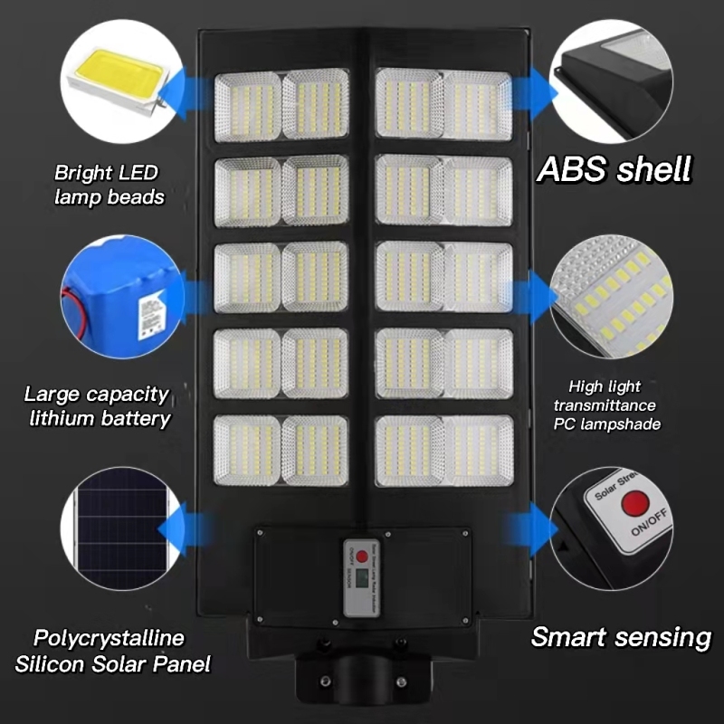 600w integrated solar street light control