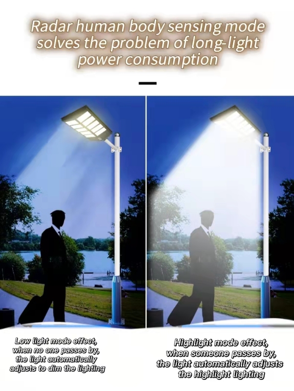 600w integrated solar street light control