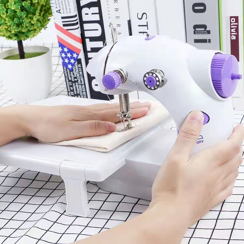 foot-pedal sewing-machine portable two-thread-kit mini house