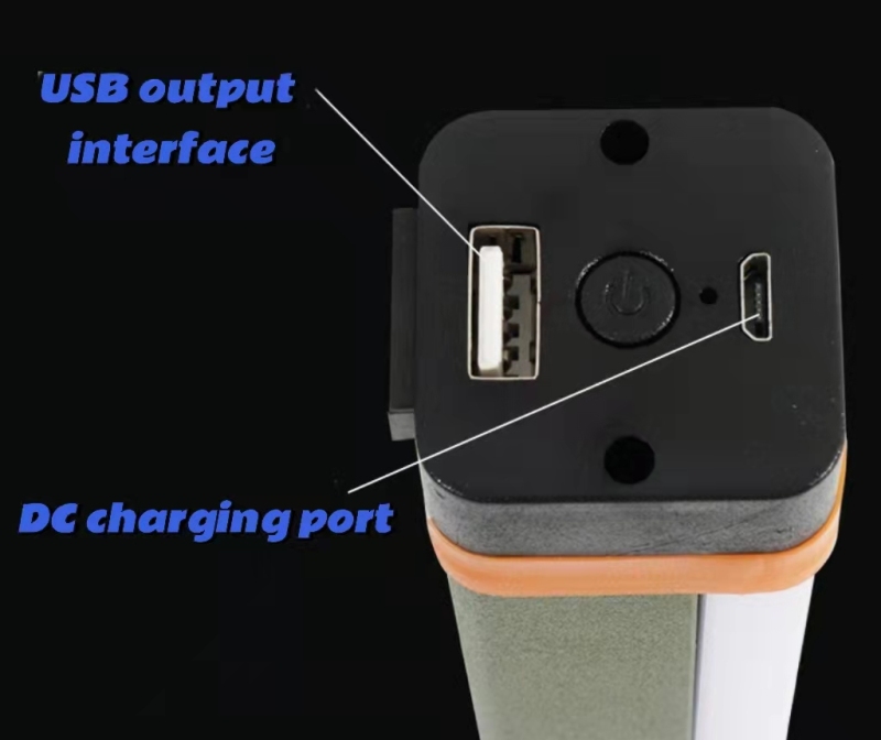 Portable emergency LED charging light tube truck box adsorption handheld USB flashlight fluorescent lamp