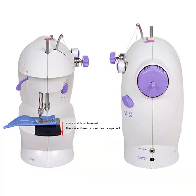 foot-pedal sewing-machine portable two-thread-kit mini house