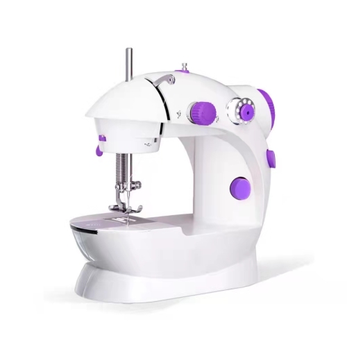 máquina de coser a pedal portátil kit de dos hilos mini casa