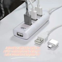 Divisor de cuatro puertos USB