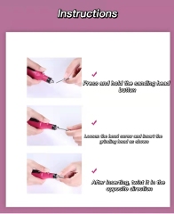 Pulidor de uñas eléctrico tipo pluma