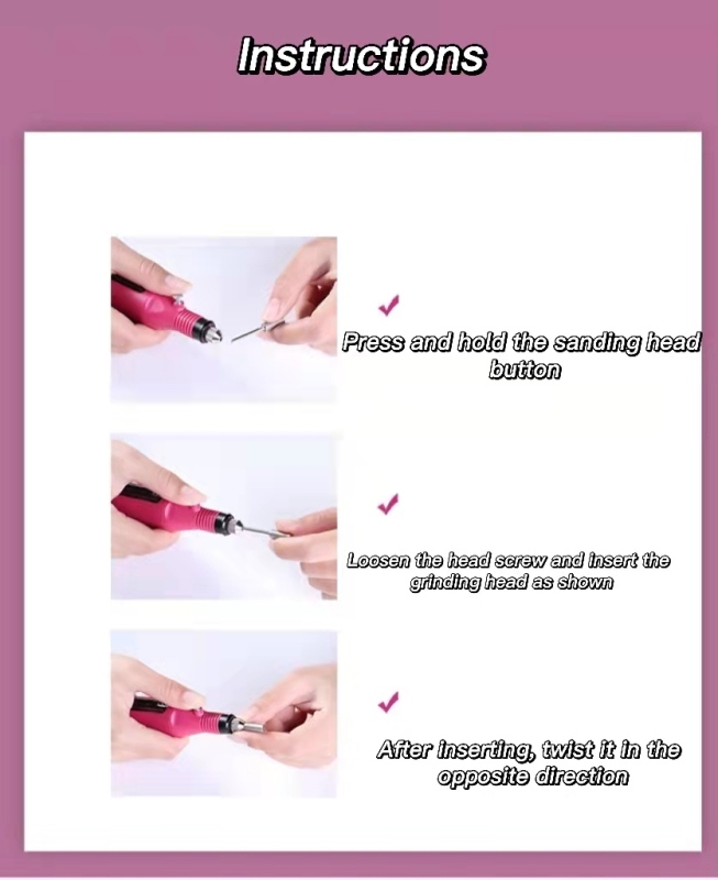 Pulidor de uñas eléctrico tipo pluma