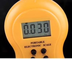 Báscula electrónica portátil para el hogar, báscula pequeña de 50 kg de alta precisión, pequeña báscula portátil con gancho