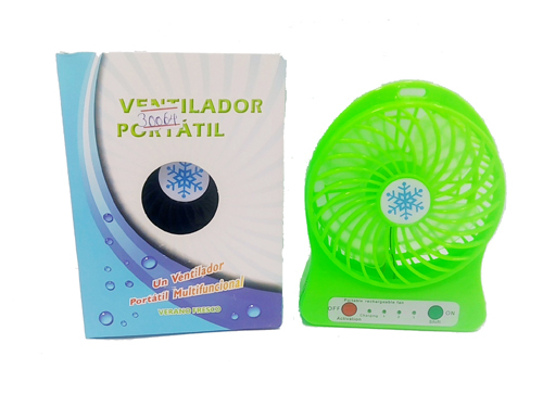 Mini ventilador eléctrico portátil recargable portátil para estudiantes