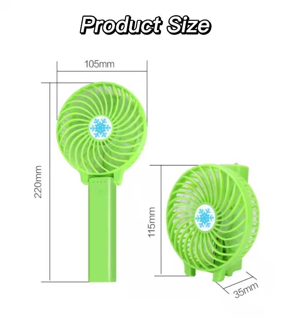 Mini ventilador eléctrico portátil recargable portátil para estudiantes