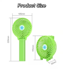 Mini ventilador eléctrico portátil recargable portátil para estudiantes