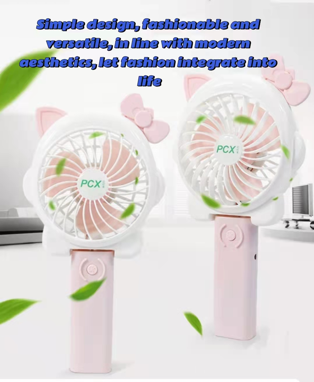 Mini ventilador plegable portátil usb de escritorio para dormitorio