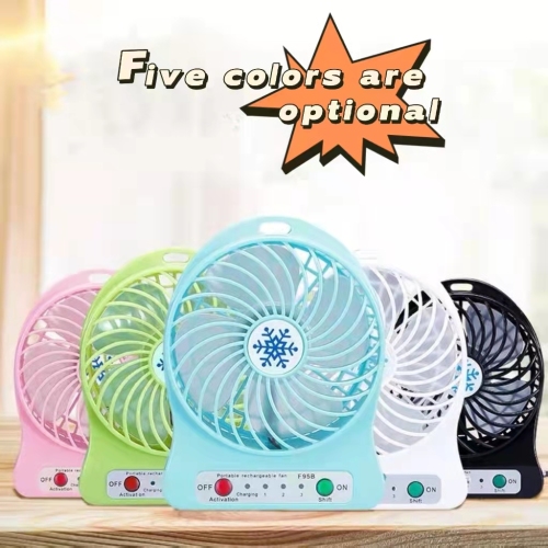 Mini ventilador eléctrico portátil recargable portátil para estudiantes