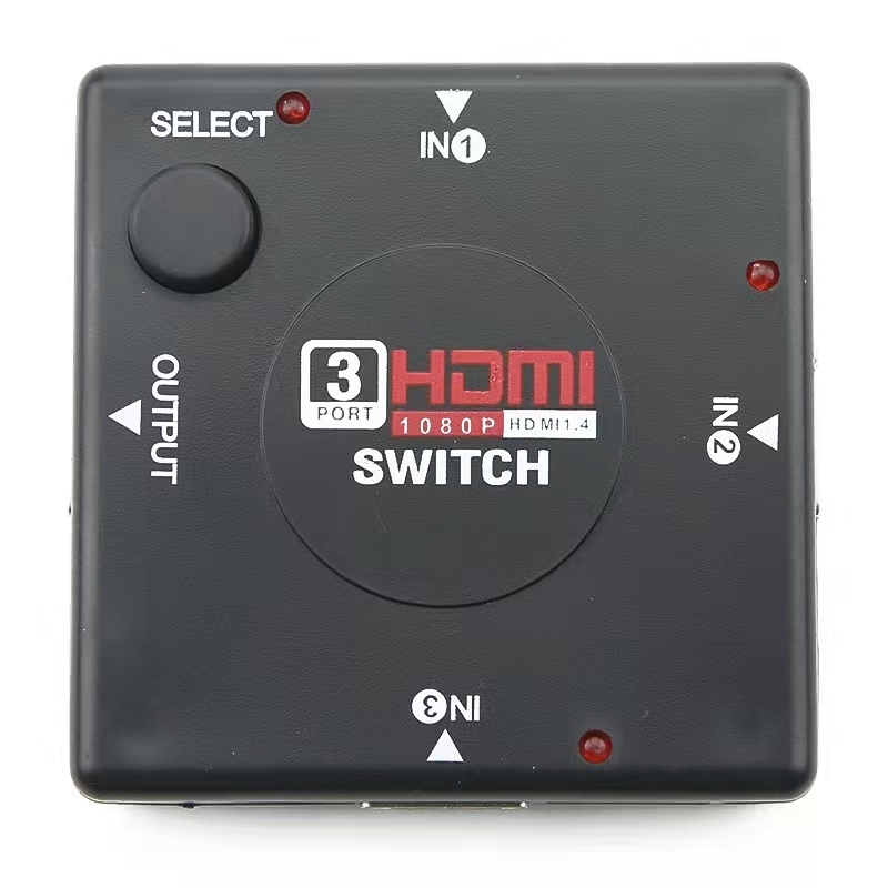 El conmutador HDMI admite conmutación HD 1080p 3 en 1 salida