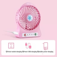 Mini ventilador eléctrico portátil recargable portátil para estudiantes