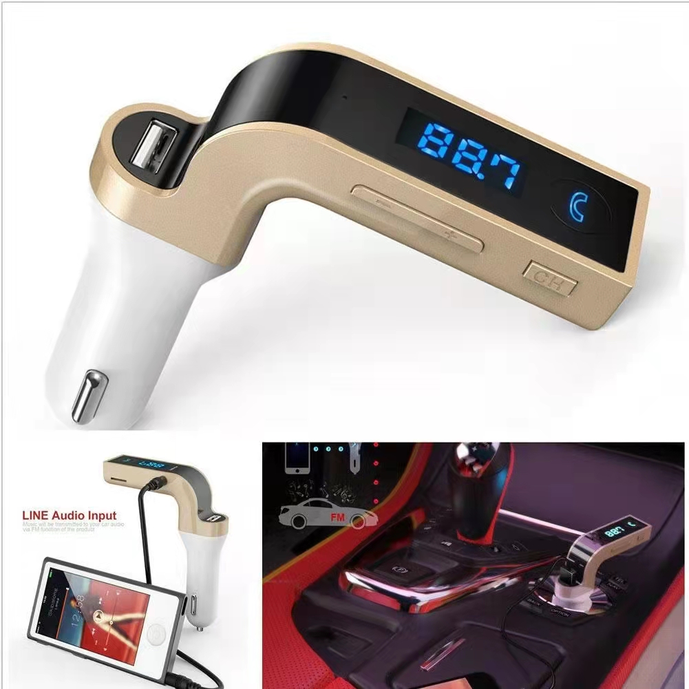 NUEVO 1PC CAR KIT BLUETOOTH MANOS LIBRES TRANSMISOR FM