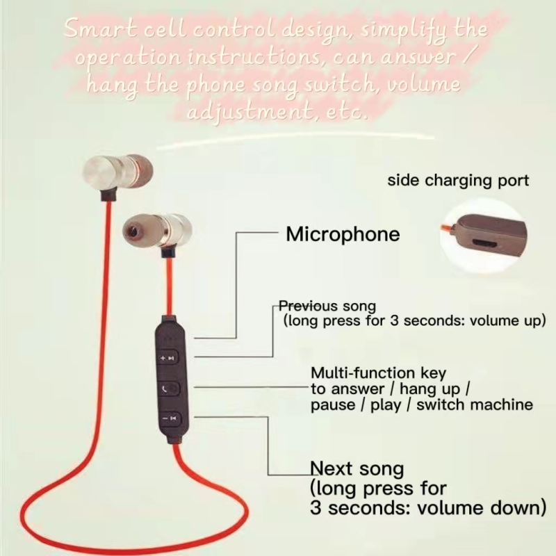 Auriculares deportivos bluetooth magnéticos