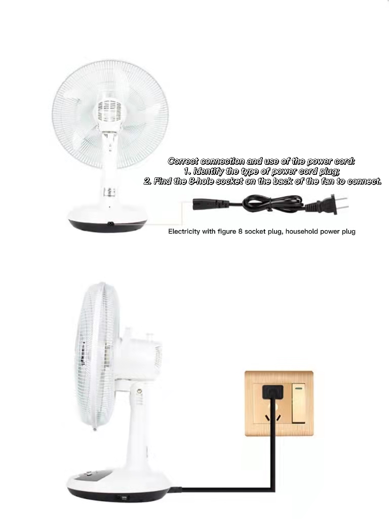 Ventilador de carga de escritorio de 12/16 pulgadas